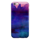Dark Absorbed Watercolor Texture iPhone 6/6s or 6/6s Plus 2-Piece Hybrid INK-Fuzed Case