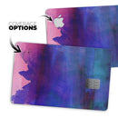 Dark Absorbed Watercolor Texture - Premium Protective Decal Skin-Kit for the Apple Credit Card
