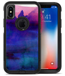 Dark Absorbed Watercolor Texture - iPhone X OtterBox Case & Skin Kits
