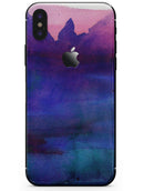 Dark Absorbed Watercolor Texture - iPhone X Skin-Kit