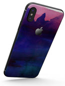 Dark Absorbed Watercolor Texture - iPhone X Skin-Kit