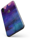 Dark Absorbed Watercolor Texture - iPhone X Skin-Kit