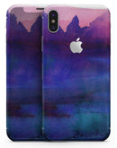 Dark Absorbed Watercolor Texture - iPhone X Skin-Kit