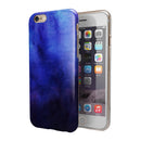 Dark Blue Absorbed Watercolor Texture iPhone 6/6s or 6/6s Plus 2-Piece Hybrid INK-Fuzed Case