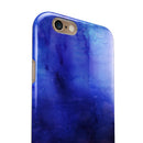 Dark Blue Absorbed Watercolor Texture iPhone 6/6s or 6/6s Plus 2-Piece Hybrid INK-Fuzed Case