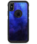 Dark Blue Absorbed Watercolor Texture - iPhone X OtterBox Case & Skin Kits