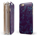 Dark Blue Geometric V15 iPhone 6/6s or 6/6s Plus 2-Piece Hybrid INK-Fuzed Case