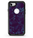 Dark Blue Geometric V15 - iPhone 7 or 8 OtterBox Case & Skin Kits
