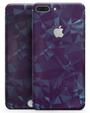 Dark Blue Geometric V15 - Skin-kit for the iPhone 8 or 8 Plus