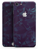 Dark Blue Geometric V15 - Skin-kit for the iPhone 8 or 8 Plus