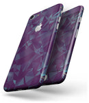 Dark Blue Geometric V15 - Skin-kit for the iPhone 8 or 8 Plus