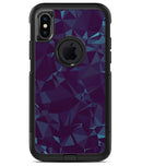 Dark Blue Geometric V15 - iPhone X OtterBox Case & Skin Kits