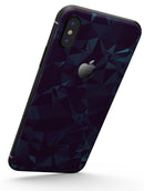 Dark Blue Geometric V15 - iPhone X Skin-Kit
