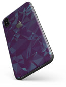 Dark Blue Geometric V15 - iPhone X Skin-Kit
