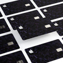 Dark Blue Geometric V21 - Premium Protective Decal Skin-Kit for the Apple Credit Card
