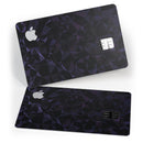 Dark Blue Geometric V21 - Premium Protective Decal Skin-Kit for the Apple Credit Card