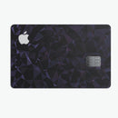Dark Blue Geometric V21 - Premium Protective Decal Skin-Kit for the Apple Credit Card