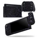 Dark Blue Geometric V21 - Skin Wrap Decal for Nintendo Switch Lite Console & Dock - 3DS XL - 2DS - Pro - DSi - Wii - Joy-Con Gaming Controller