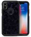 Dark Blue Geometric V21 - iPhone X OtterBox Case & Skin Kits