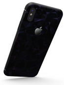 Dark Blue Geometric V21 - iPhone X Skin-Kit