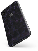 Dark Blue Geometric V21 - iPhone X Skin-Kit