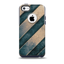 Dark Blue & Highlighted Grunge Strips Skin for the iPhone 5c OtterBox Commuter Case