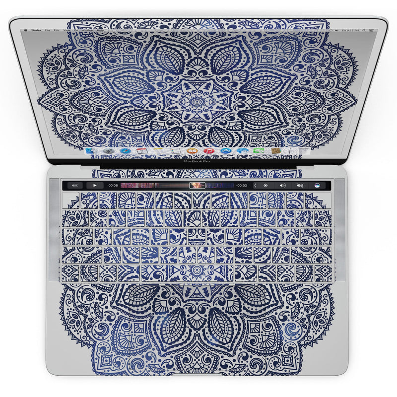 MacBook Pro with Touch Bar Skin Kit - Dark_Blue_Indian_Ornament-MacBook_13_Touch_V4.jpg?