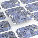 Dark Blue Indian Ornament - Premium Protective Decal Skin-Kit for the Apple Credit Card