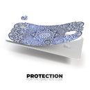 Dark Blue Indian Ornament - Premium Protective Decal Skin-Kit for the Apple Credit Card