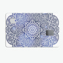 Dark Blue Indian Ornament - Premium Protective Decal Skin-Kit for the Apple Credit Card