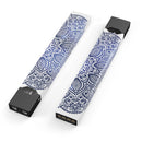 Dark Blue Indian Ornament - Premium Decal Protective Skin-Wrap Sticker compatible with the Juul Labs vaping device