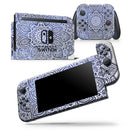 Dark Blue Indian Ornament - Skin Wrap Decal for Nintendo Switch Lite Console & Dock - 3DS XL - 2DS - Pro - DSi - Wii - Joy-Con Gaming Controller