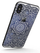 Dark Blue Indian Ornament - iPhone X Skin-Kit