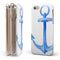 Dark Blue Watercolor Anchor iPhone 6/6s or 6/6s Plus 2-Piece Hybrid INK-Fuzed Case