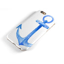 Dark Blue Watercolor Anchor iPhone 6/6s or 6/6s Plus 2-Piece Hybrid INK-Fuzed Case
