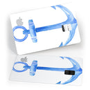 Dark Blue Watercolor Anchor - Premium Protective Decal Skin-Kit for the Apple Credit Card