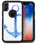 Dark Blue Watercolor Anchor - iPhone X OtterBox Case & Skin Kits