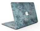 Dark Blue Watercolor Stripes - MacBook Air Skin Kit