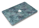 Dark Blue Watercolor Stripes - MacBook Air Skin Kit