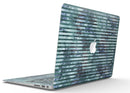 Dark Blue Watercolor Stripes - MacBook Air Skin Kit