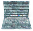 Dark Blue Watercolor Stripes - MacBook Air Skin Kit