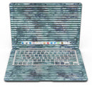 Dark Blue Watercolor Stripes - MacBook Air Skin Kit