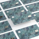 Dark Blue Watercolor Stripes - Premium Protective Decal Skin-Kit for the Apple Credit Card