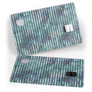 Dark Blue Watercolor Stripes - Premium Protective Decal Skin-Kit for the Apple Credit Card