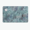Dark Blue Watercolor Stripes - Premium Protective Decal Skin-Kit for the Apple Credit Card