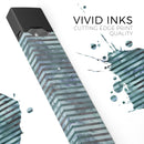 Dark Blue Watercolor Stripes - Premium Decal Protective Skin-Wrap Sticker compatible with the Juul Labs vaping device