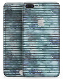 Dark Blue Watercolor Stripes - Skin-kit for the iPhone 8 or 8 Plus