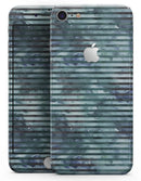 Dark Blue Watercolor Stripes - Skin-kit for the iPhone 8 or 8 Plus