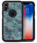 Dark Blue Watercolor Stripes - iPhone X OtterBox Case & Skin Kits