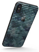 Dark Blue Watercolor Stripes - iPhone X Skin-Kit